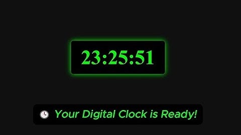 🕒 Create a Digital Clock with HTML, CSS & JavaScript | Real-Time Clock Project for Beginners
