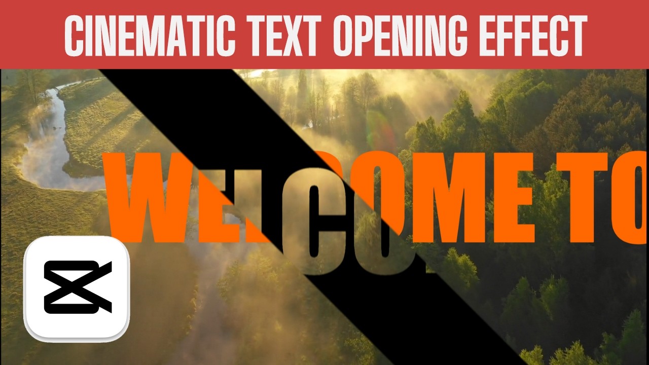 Cinematic Text Opening Effect Tutorial in CapCut PC - YouTube