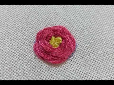 Örümcek Gül Yapımı (Hand Embroidery)