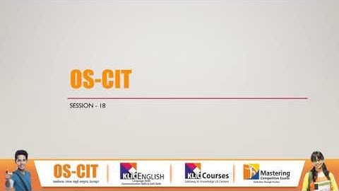 OS CIT Session 18 Lesson Plan