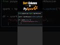 PySpark Sort DataFrame by Column | orderBy() Function in PySpark #apachespark #bigdata #pyspark