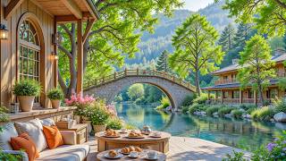 Peaceful Morning Lakeside Porch Ambience 🍃 Soft Breeze, Relaxing Piano Music for Calm & Focus screenshot 4