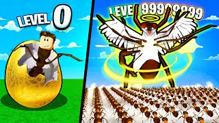 GETTING THE HIGHEST ANT EVOLUTION POSSIBLE? // Roblox