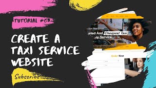 Tutorial #03 | Taxi Service Website | Using Html css and JavaScript