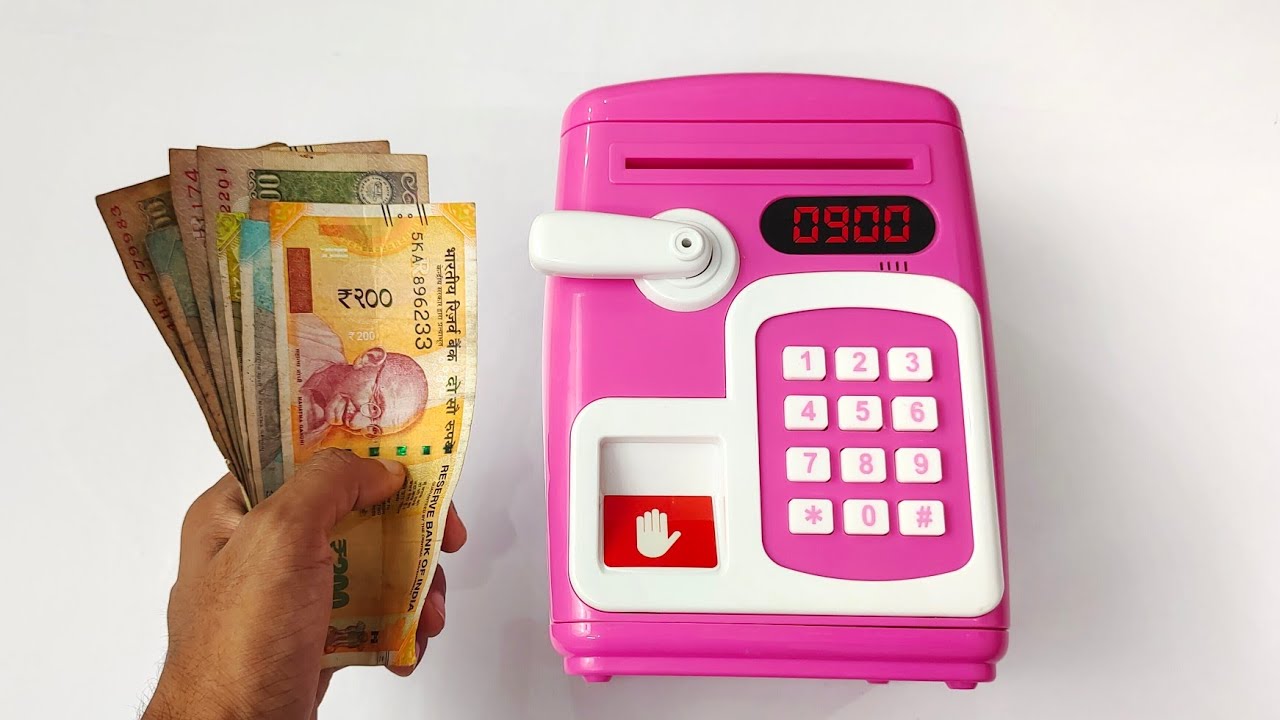 Digital Piggy Bank with Finger Print Sensor | Unboxing Zone