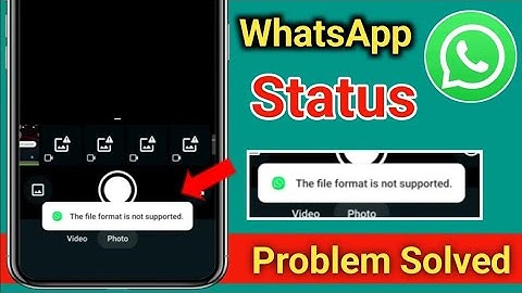 How to fix this file format is not supported in whatsapp problem 2025 | Whatsapp file not supported