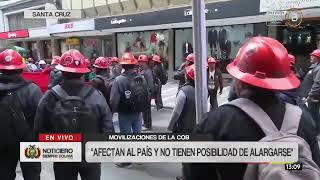 Aportes de la COB son cuestionados por financiar movilizaciones