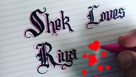 Calligraphy for beginners Gothic Style Amazing online alphabets