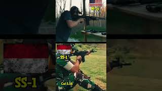 M-16 Usa Vs Ss-1 Idn Rifle Comparison.