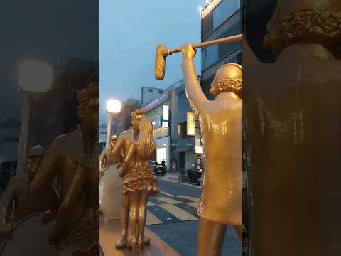 부산 남포동 러브씬 촬영 현장