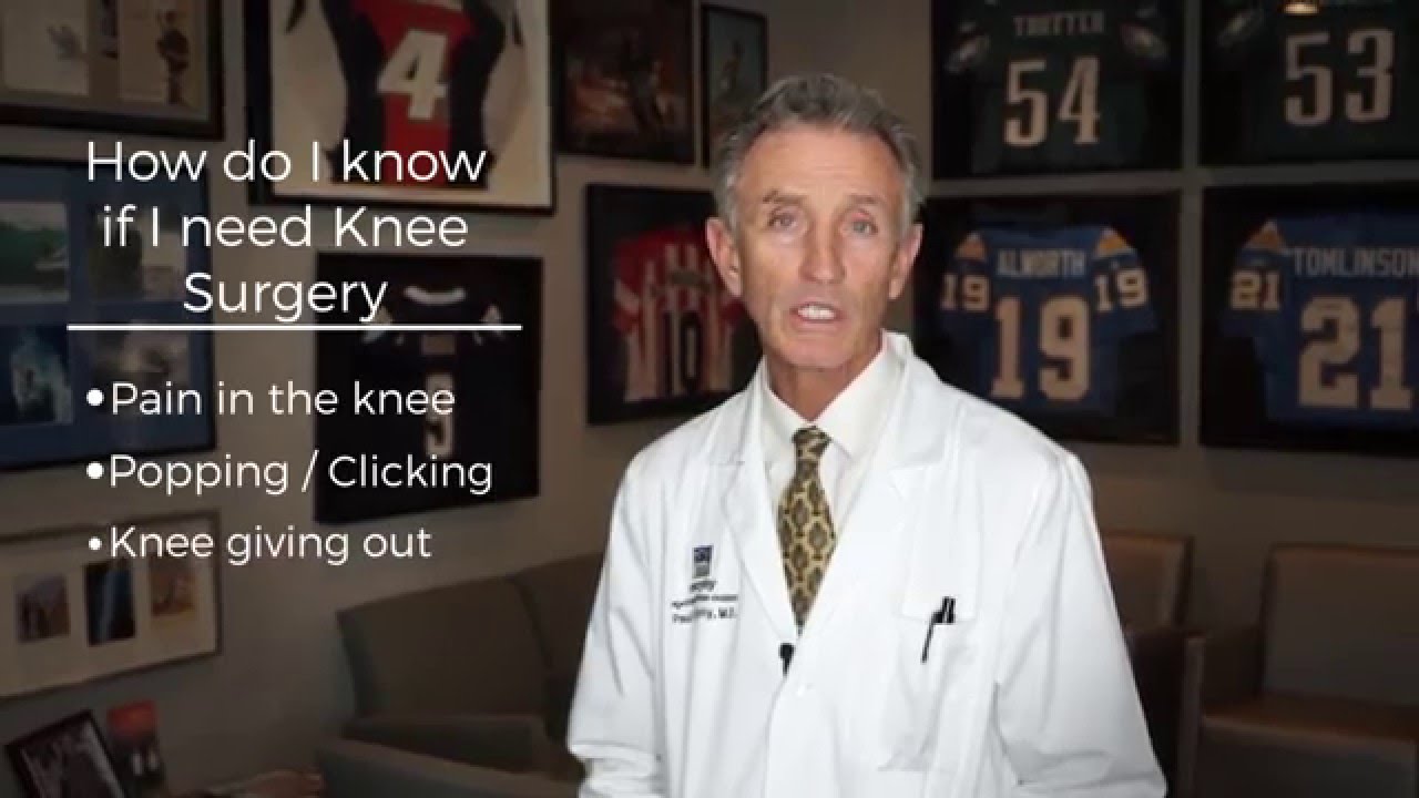 How do I know if I need knee surgery - YouTube