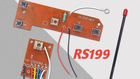 4Ch Rc Remote control circuit pcb board Transmitter& Receiver 27Mhz Unboxing