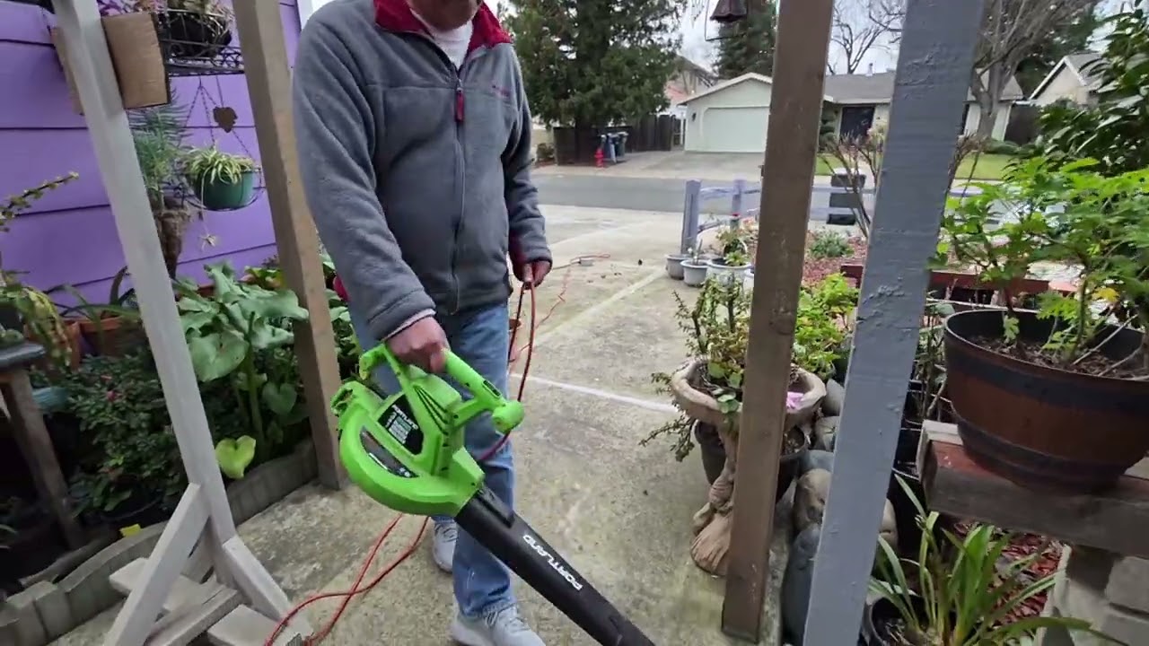 From walis tingting to snow blower to leaf blower in d month of February. 