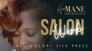 Salon Work| Fall Color &amp; Silk Press