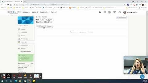 Schoology Groups Enable Learning Objectives Folder