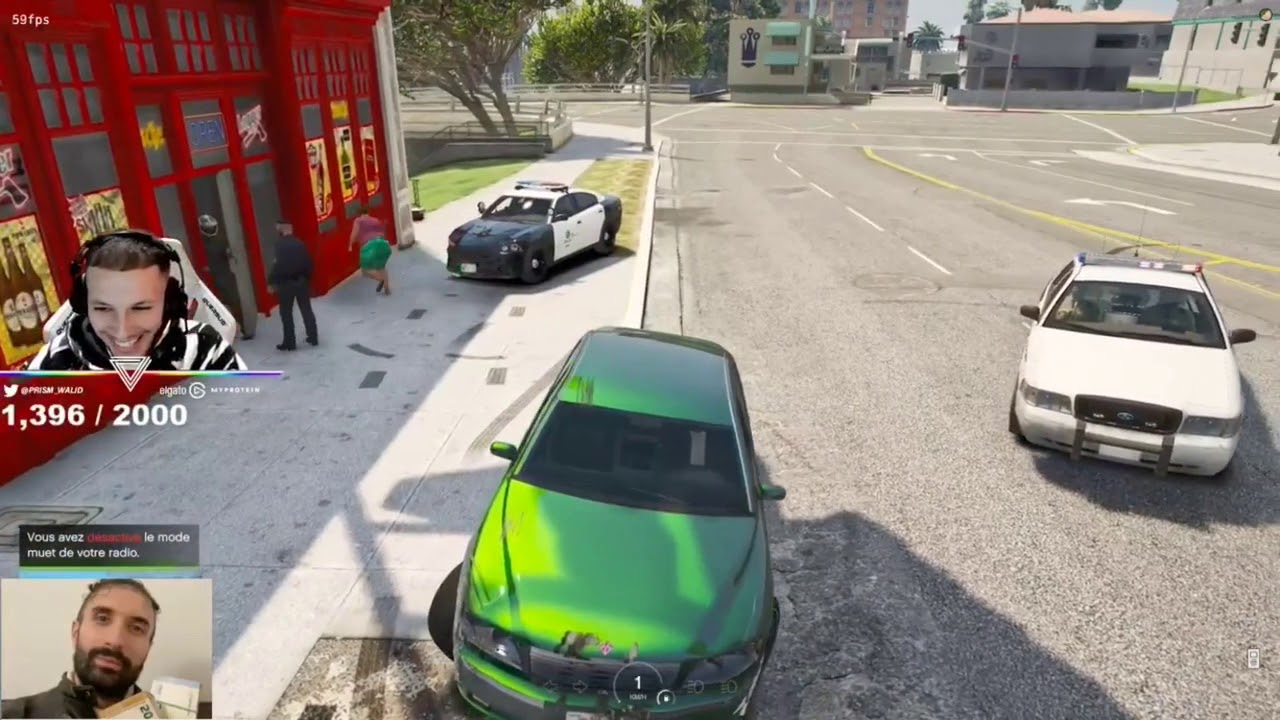 [GTA RP] WALID sème la police 3 fois de suite - YouTube
