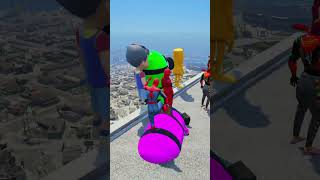 Spider-Man Hulk Cap Minion Survive the Fall GTA V