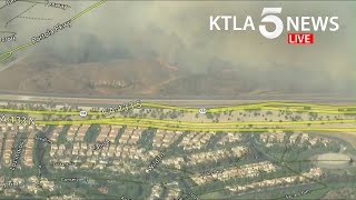 Crews fight wind-driven Silverado Fire in Orange County; evacuations ordered for parts of Irvine