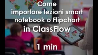 Come importare lezioni smart notebook e flipchart ActivInspire in ClassFlow