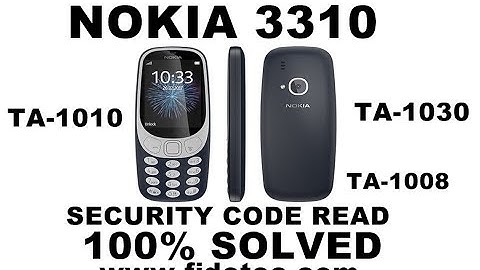 Nokia 3310 TA-1008/1010/1030 Security code Read by Miracle Box 100% Solved