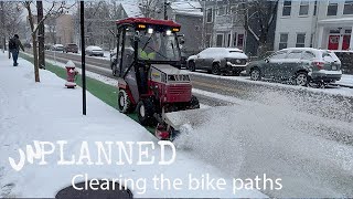 Clearing the bike paths