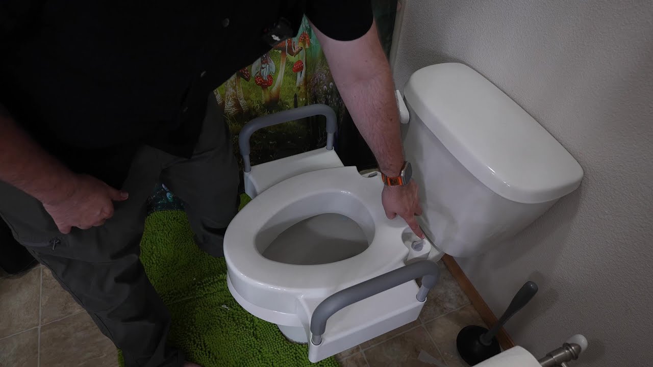 5 Star Rated Bemis Raised Toilet Seat With Support Handles - Comfort And Accessibility Combined!