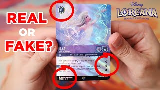 How to tell if a Lorcana card is fake | Disney Lorcana fake enchanted