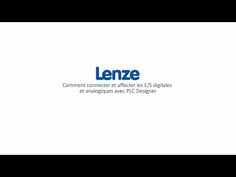 Lenze PLC Designer: Comment connecter et affecter des E/S digitales et analogiques? [French]