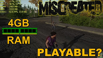 MISCREATED with 4GB of RAM, is it playable?