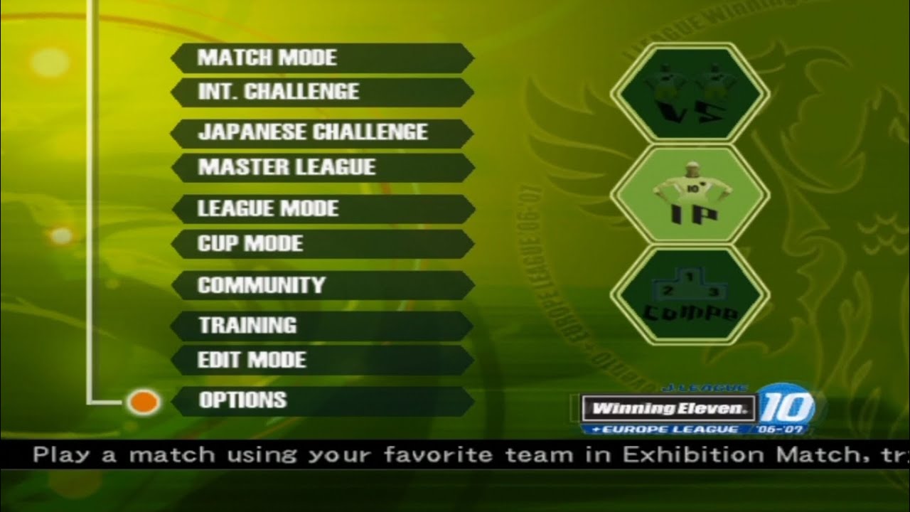 J.LEAGUE WINNING ELEVEN 10 - EUROPE LEAGUE 06-07 PS2 | ULTRA WIDE |