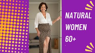 Famous Natural Older Women Over 60: Five Midi Skirt & Button-Up Blouse Styles for Women Over 50  Wealth