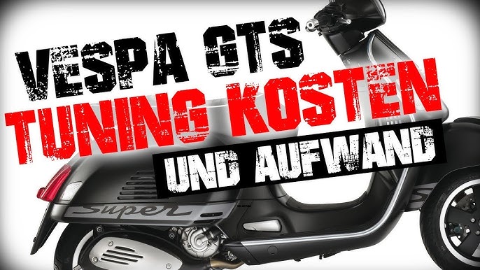 Vepsa Gts 125 - ( 8000 Euro ) - Malossi Polini - Supersport Notte - Tuning  - Gel Sportsitzbank 