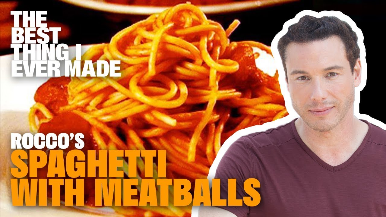 GUILT-FREE Pasta and Meatballs with Rocco DiSpirito | The Best Thing I Ever Made | Food Network