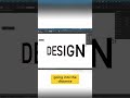 Unlock Design: Transform Text to Outlines &amp; Distort #shorts