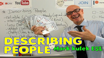 Describing People - shadowing English |  English speaking practice - Mark Kulek ESL