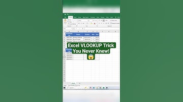 Excel VLOOKUP Trick You Never Knew!  #excel #shorts #short
