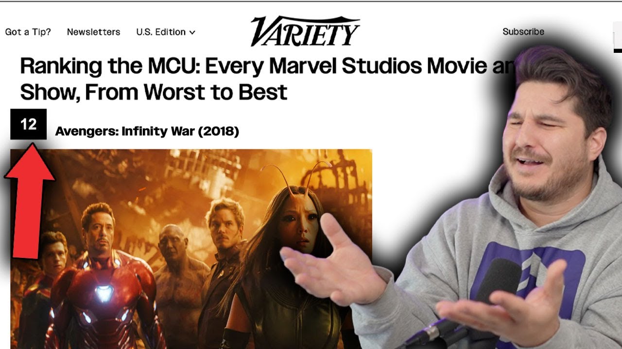 Variety's Entire MCU Worst to Best Ranking is... Something...