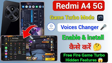 Redmi A4 5g Game Turbo Mode Setting Enable Now| Redmi A4 Game Turbo Free Fire Voice Changer Features