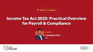 Income Tax Act 2025: Practical Overview for Payroll & Compliance