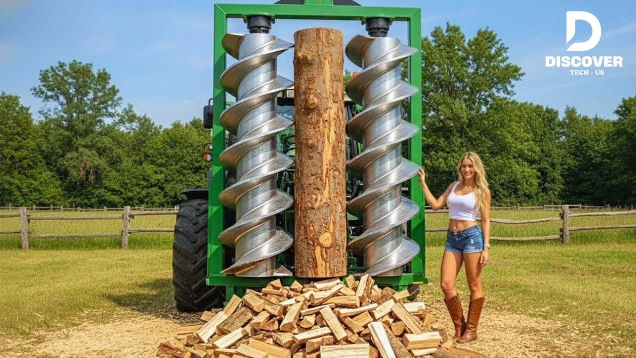 Чрезвычайно опасные работы по измельчению и дроблению древесины, уничтожающие всё на своём пути! ...