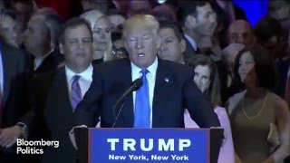 Celebrity 2016 Primary Night: Trump, Clinton Victory Speeches in 2 Minutes Profile