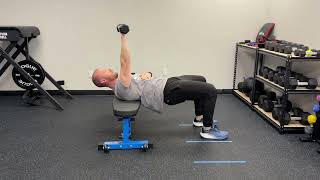 Single Arm DB Pullover with Bridge