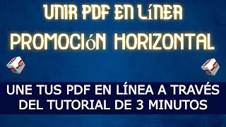 CODEEF: UNIR PDF PARA EL REGISTRO DE PROMOCIÓN HORIZONTAL EN LÍNEA