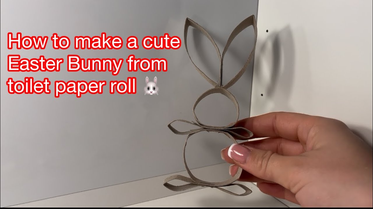️ DIY Easter Bunny from Toilet Paper Roll |🐰 Easy Easter Craft Idea ...