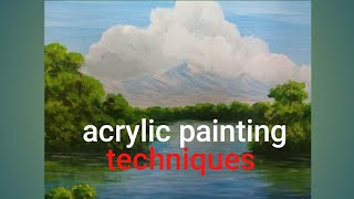 Acrylic painting/techniques(sartepo art)