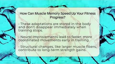 How Can Muscle Memory Speed Up Your Fitness Progress? - High Energy Training Hub
