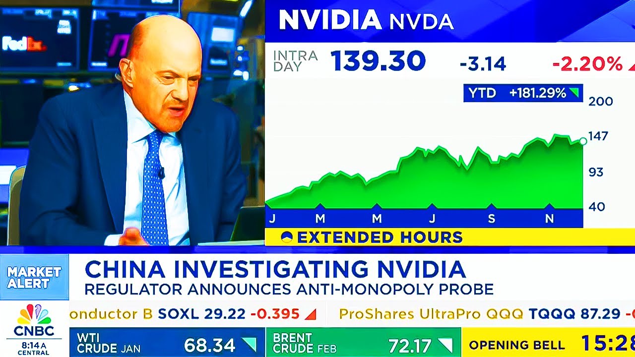 CNBC Today On NVIDIA, NVIDIA China Investigation, NVIDIA Stock - NVDA ...