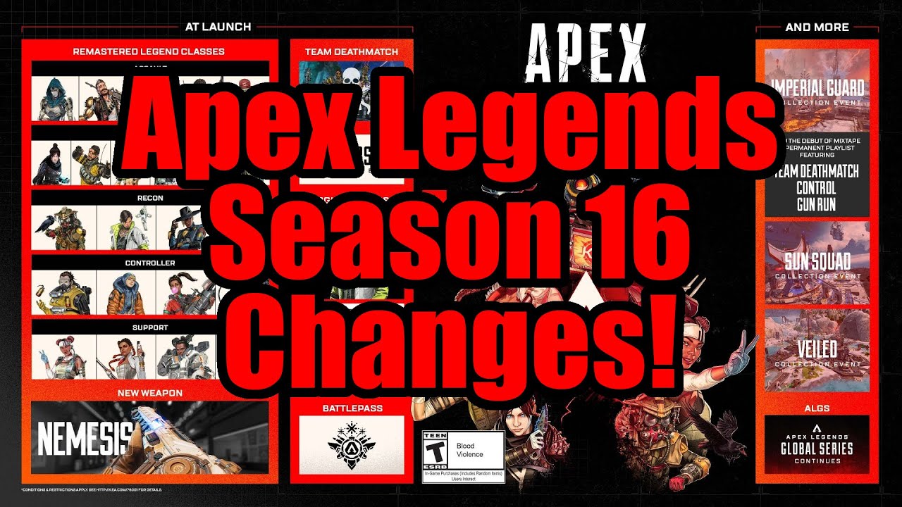 All the Changes Coming to Apex Legends Season 16!