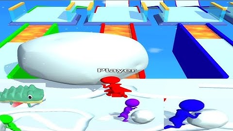 SNOW RACE -All Levels Game play Android, iOS (Levels 2 )