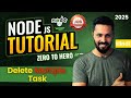 Node JS Project in Hindi #9 Delete Multiple Tasks in MongoDB | To Do App Tutorial
